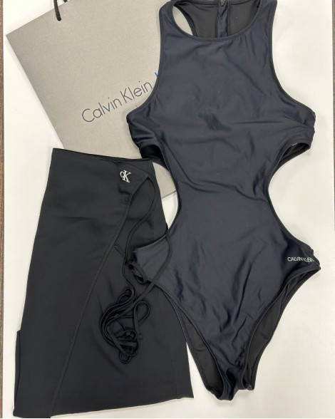 Sukně dámská Calvin Klein černá na plavky